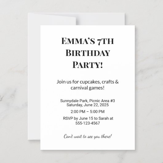 Aangepaste foto verjaardagsfeest Save the Date mag Magnetische Uitnodiging (Voorkant)