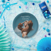 Aangepaste Foto Verjaardagsfeest Selfie Afbeelding Papieren Bordje (Feest)