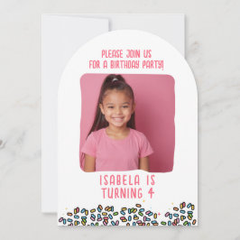 Aangepaste foto Verjaardagsfeest Sprinkles Kinder  Kaart