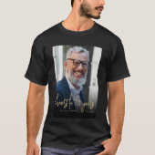 Aangepaste foto verjaardagsfeestje 70 jaar t-shirt (Voorkant)