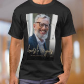 Aangepaste foto verjaardagsfeestje 70 jaar t-shirt