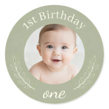 Aangepaste foto verjaardagssticker - Gepersonalise