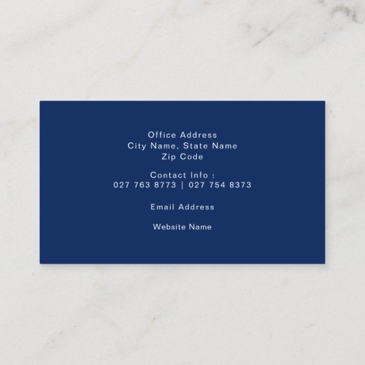 Aangepaste foto verkiezingscampagne Visitekaartje (Achterkant)