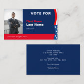 Aangepaste foto verkiezingscampagne Visitekaartje (Voorkant / Achterkant)