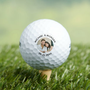 Aangepaste foto-verlovings- of huwelijksgunst Favo Golfballen