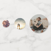 Aangepaste foto-verlovingsfeest Confetti Decoratie (Voorkanten)