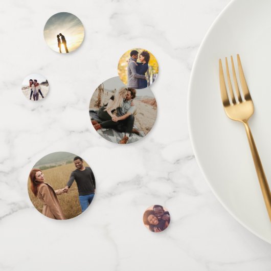 Aangepaste foto-verlovingsfeest-confetti decoratie confetti (Groep)