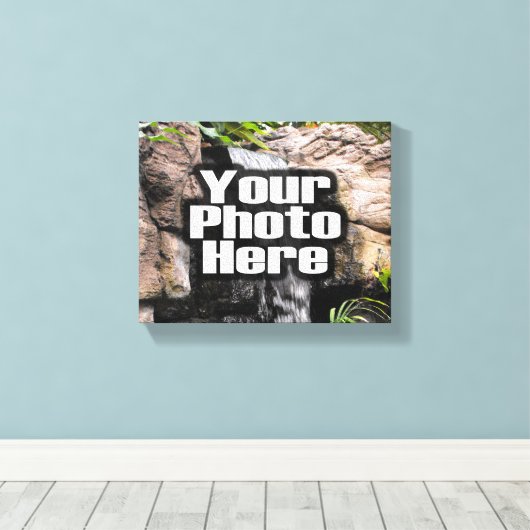 Aangepaste foto verpakt canvas (Insitu (Houten vloer))