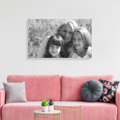 Aangepaste foto verpakt canvas | MOEDERDAG Afdruk (Insitu (Woonkamer))