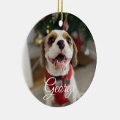 Aangepaste foto-versiering keramisch ornament (Rechts)