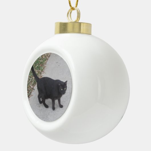 Aangepaste foto-versiering keramische bal ornament (Rechts)