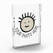 Aangepaste foto VERTICALE FOTOBLOK Lege sjabloon (Links)