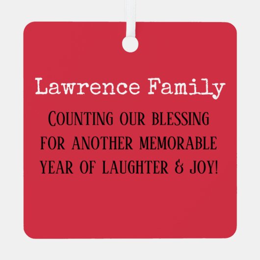 Aangepaste foto vierkant artsy keepsake ornament (Achterkant)