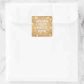 Aangepaste foto vierkante sticker (Tas)