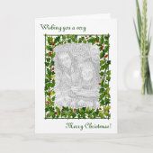 Aangepaste Foto Vintage Kerst Kaart (Voorkant)