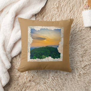 Aangepaste foto vintage krantenframe  kussen