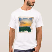 Aangepaste foto vintage krantenframe t-shirt (Voorkant)