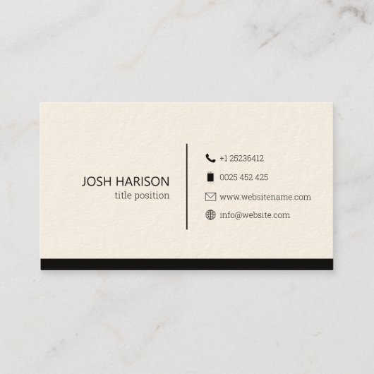 Aangepaste foto visitekaartje (Achterkant)