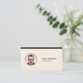 Aangepaste foto visitekaartje (Staand voorkant)