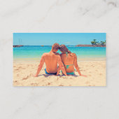 Aangepaste foto Visitekaartje uw eigen ontwerp (Achterkant)