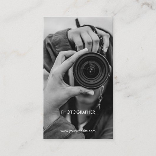 Aangepaste foto Visitekaartjes Minimal Stijlvol (Voorkant)