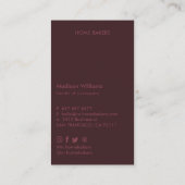 Aangepaste foto Visitekaartjes Minimal Stijlvol (Achterkant)