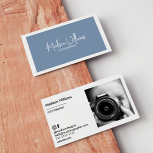Aangepaste foto Visitekaartjes Minimal Stijlvol