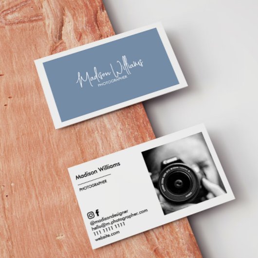 Aangepaste foto Visitekaartjes Minimal Stijlvol