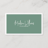 Aangepaste foto Visitekaartjes Minimal Stijlvol (Voorkant)