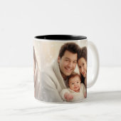 Aangepaste foto (voeg uw eigen foto en/of tekst to tweekleurige koffiemok (Voorkant rechts)