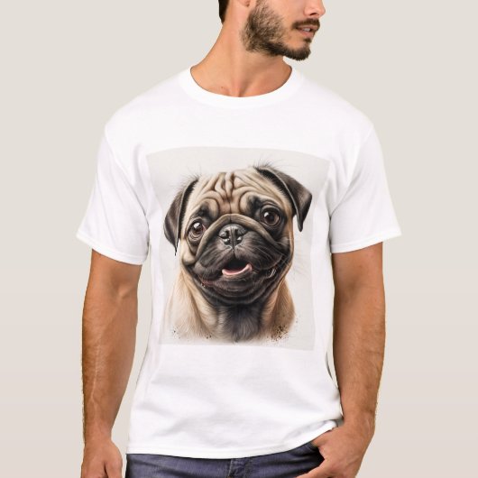 Aangepaste foto Voeg uw eigen Hondenliefhebber Pet T-shirt (Voorkant)