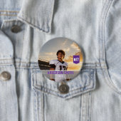 Aangepaste foto voetbal MVP knopspeld Ronde Button 7,6 Cm (In situ)