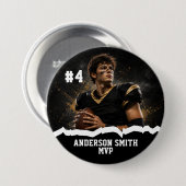 Aangepaste foto voetbal MVP knopspeld Ronde Button 7,6 Cm (Voorkant /achterkant)