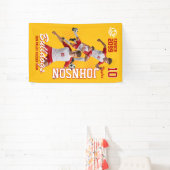 Aangepaste foto voetbalteam sportdag seniorenavond spandoek (Insitu)