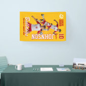 Aangepaste foto voetbalteam sportdag seniorenavond spandoek (Beurs)