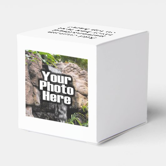 Aangepaste foto volledig gepersonaliseerd voor kle bedankdoosjes (Achterkant)