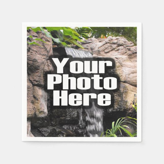 Aangepaste foto volledig gepersonaliseerd voor kle servet (Voorkant)