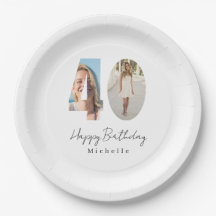 Aangepaste foto voor 40ste verjaardag