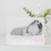 Aangepaste foto voor baby's en roze patroon achter (Staand voorkant)