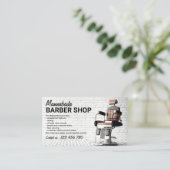 Aangepaste foto voor Barbershop Visitekaartje (Staand voorkant)