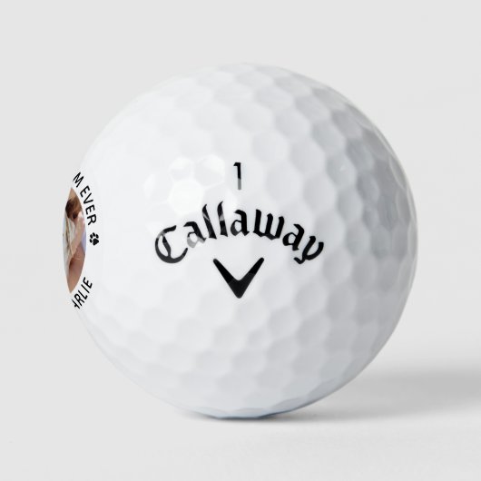 Aangepaste foto voor beste hond Mam ooit Golfballen (Logo)