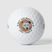 Aangepaste foto voor beste hond Mam ooit Golfballen (Voorkant)
