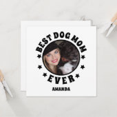 Aangepaste foto voor beste hond Mam ooit Kaart (Voorkant / Achterkant in situ)