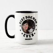 Aangepaste foto voor beste hond Mam ooit Mok (Links)