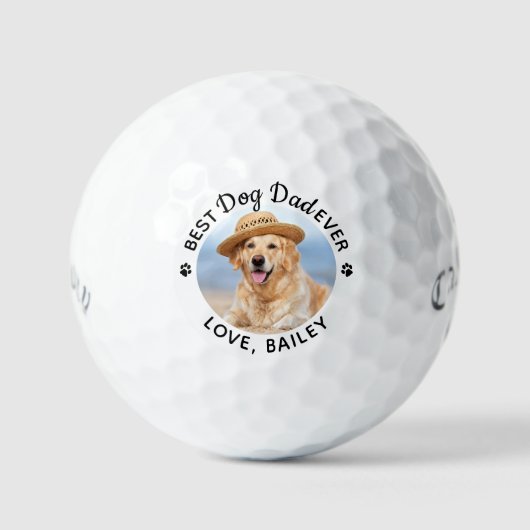 Aangepaste foto voor beste ooit-honden golfballen (Voorkant)