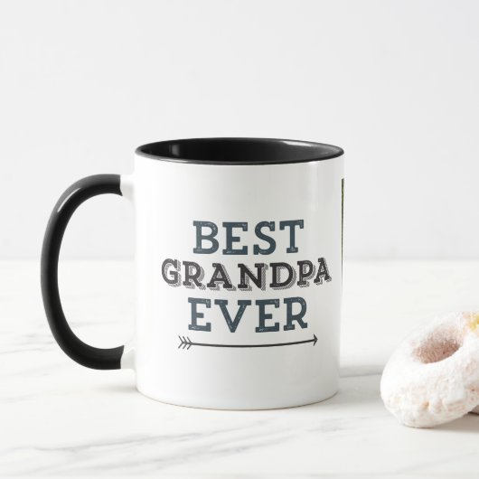 Aangepaste foto voor beste opa - op mok (Met donut)