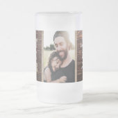 Aangepaste foto voor beste vader ooit matglas bierpul (Center)