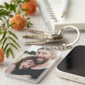 Aangepaste foto voor beste vader ooit sleutelhanger (Voorkant Rechts)