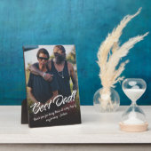 Aangepaste foto voor beste vader Typografie Fotoplaat (Zijkant)