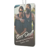 Aangepaste foto voor beste vader Typografie Luchtverfrisser (Links)